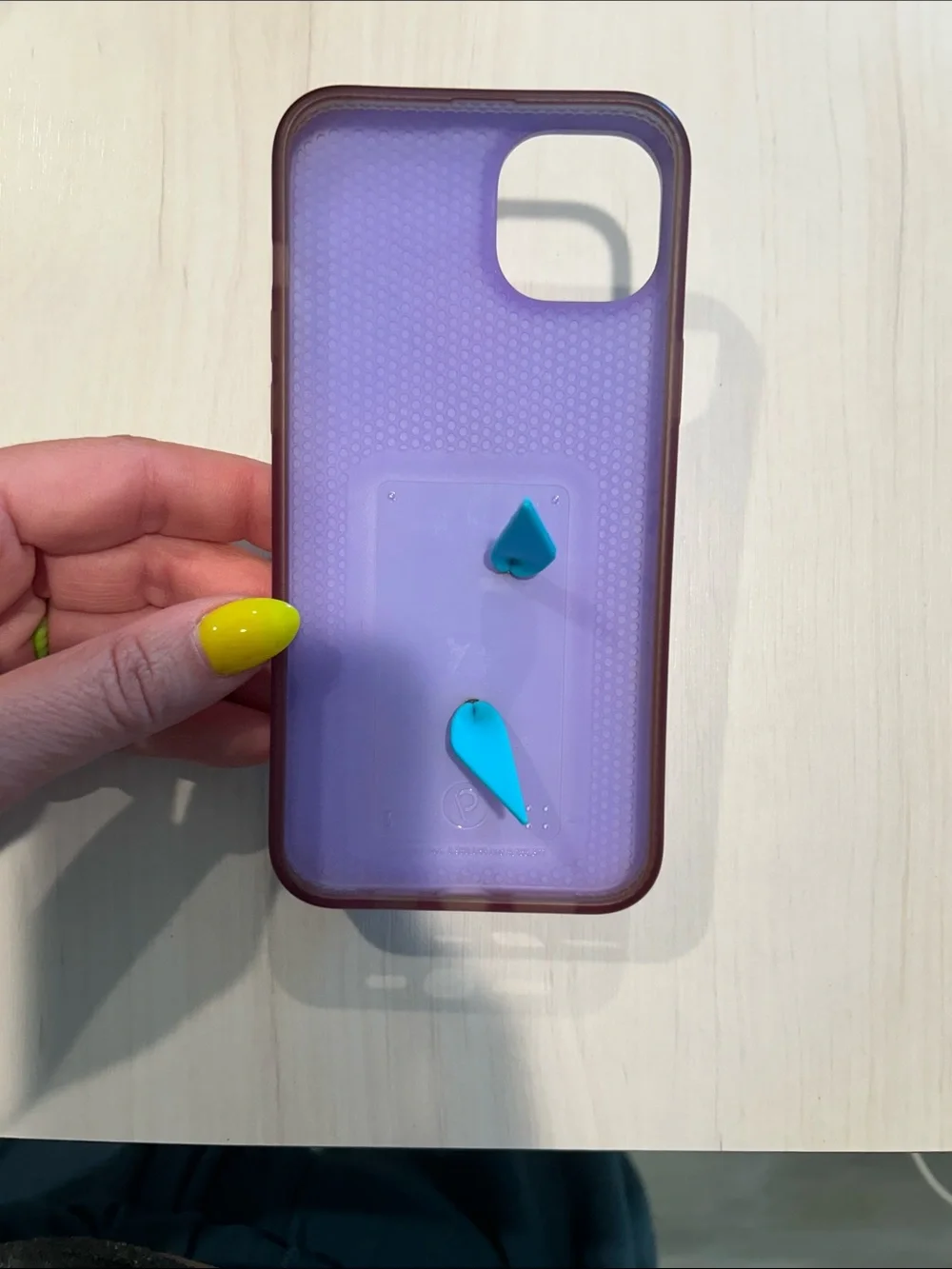Loopy Case Pink Multicolor Smiley Phone Case with Blue Loop (St. Jude collection